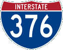 Interstate 376 marker